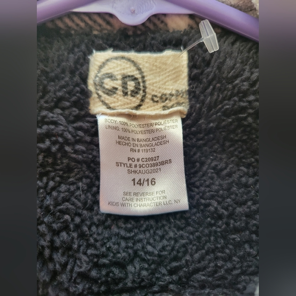 Boys CDC Fleece Lined Flannel 14/16 - Picture 8 of 9